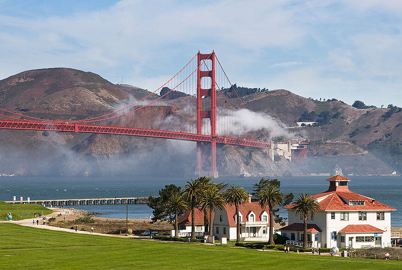 Golden Gate vu depuis Presidio Park